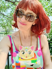 Cosmic Cat - Pets of Disarray - Statement Acrylic Necklace