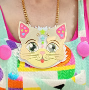 Cosmic Cat - Pets of Disarray - Statement Acrylic Necklace