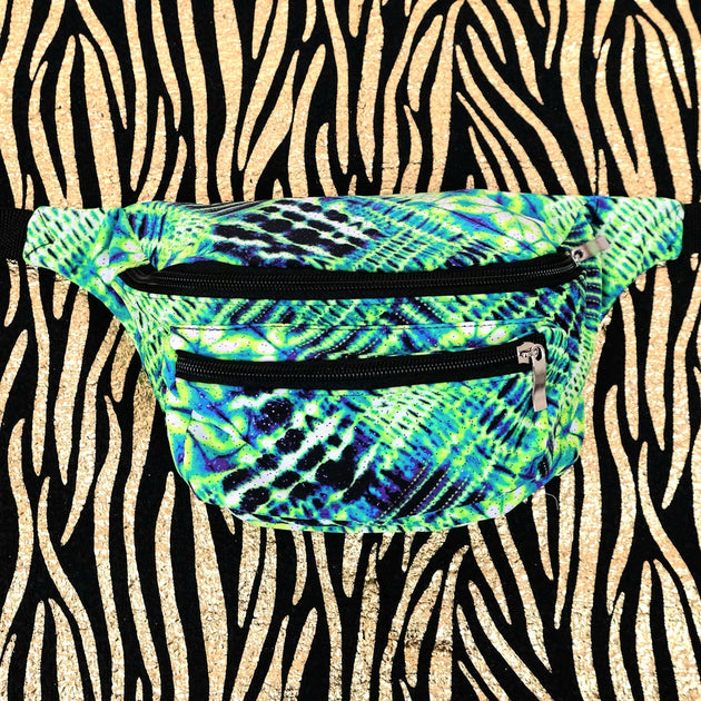 Green Blue Festival Fanny Pack Bum bag State of Disarray