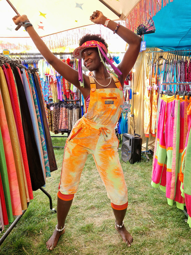 Sherbert Fizz | Cropped Disarray Dungarees | Unisex