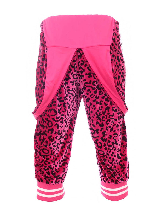Magenta Leopard | Cropped Disarray Dungarees | Unisex