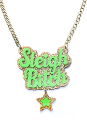 Sleigh Bitch - Statement Chain (Mega) - Luinluland Collab - Glitter Gold