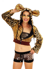 Silky Leopard - Hot Pants