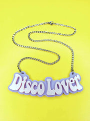 Disco Lover - Choose your Colours - Statement Acrylic Necklace
