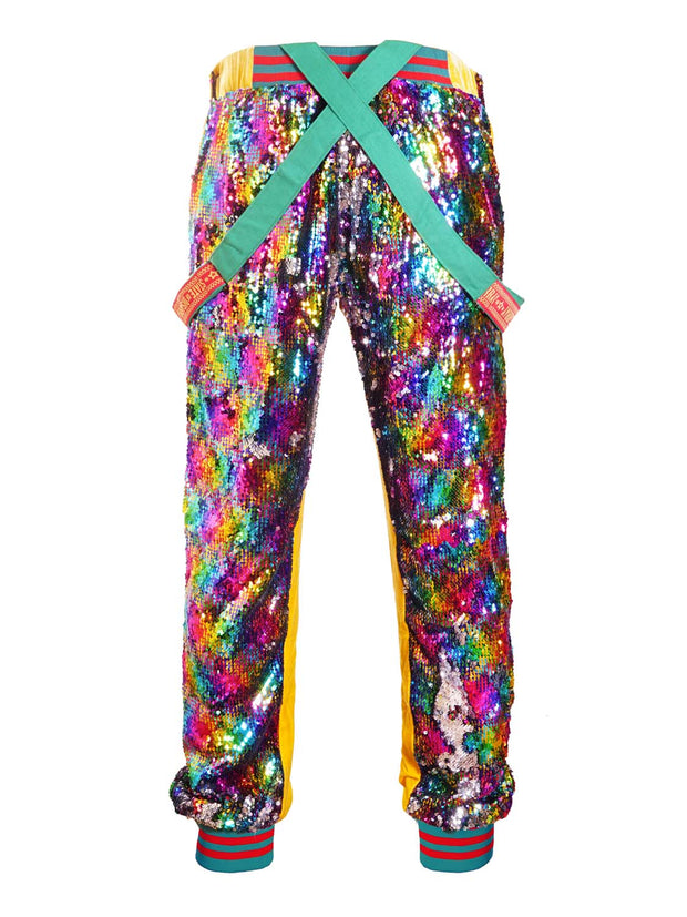 Sparkle Superstar | Sequin Dungarees | Unisex