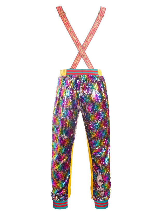Sparkle Superstar | Sequin Dungarees | Unisex