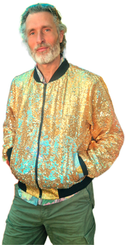 High-Grade Hustle | Disarray Sequin Bomber Jacket | Unisex