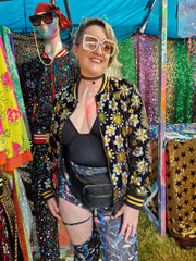 Disco Daizy | Disarray Sequin Bomber Jacket | Unisex