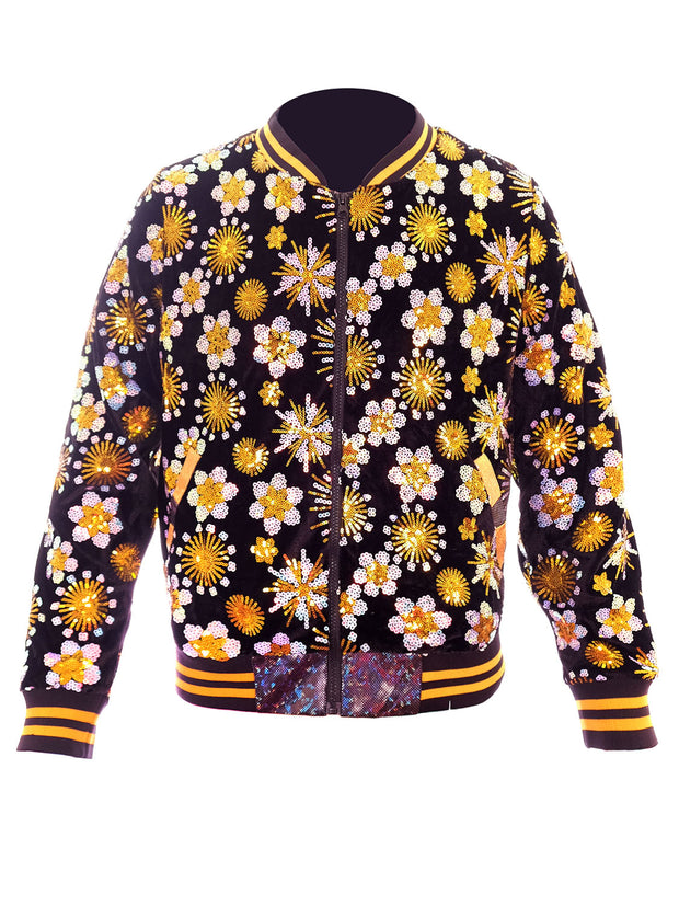 Disco Daizy | Disarray Sequin Bomber Jacket | Unisex