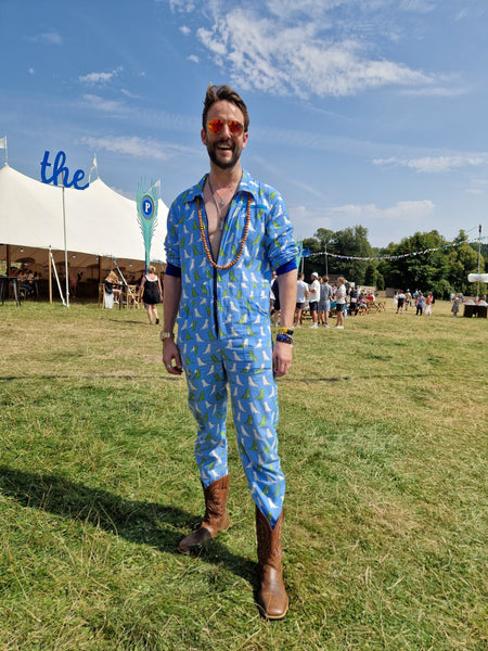 Draw me a Dino - Blue | Banging Boilersuit /Jumpsuit | Classic Cut | Unisex