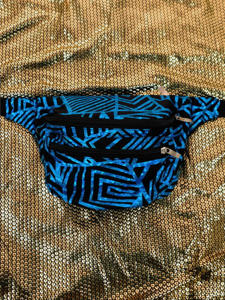 Teal Geo-messtrick| Bum bag / Fanny Pack | State of Disarray