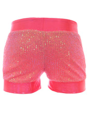 Barbiecore Booty Shorts | Sequin Hot Pants