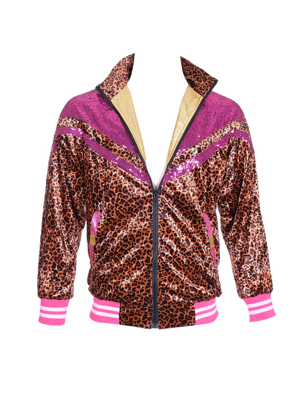 Leopard Print | 80's style Track Jacket | State of Disarray