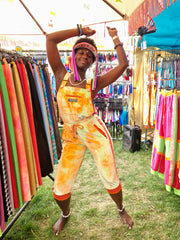 Sherbert Fizz | Cropped Disarray Dungarees | Unisex