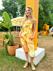 Sherbert Fizz | Cropped Disarray Dungarees | Unisex