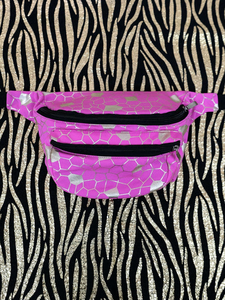 Pink Honeycomb | Bum bag / Fanny Pack | State of Disarray