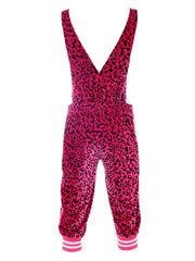 Magenta Leopard | Cropped Disarray Dungarees | Unisex