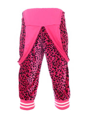 Magenta Leopard | Cropped Disarray Dungarees | Unisex