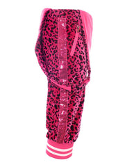 Magenta Leopard | Cropped Disarray Dungarees | Unisex