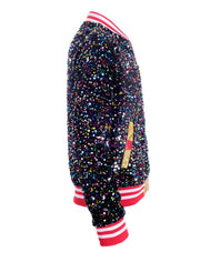 Rainbow Roller Disco | Disarray Sequin Bomber Jacket | Unisex