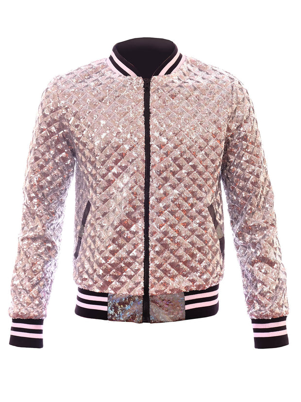Sparkle Junkie | Disarray Sequin Bomber Jacket | Unisex