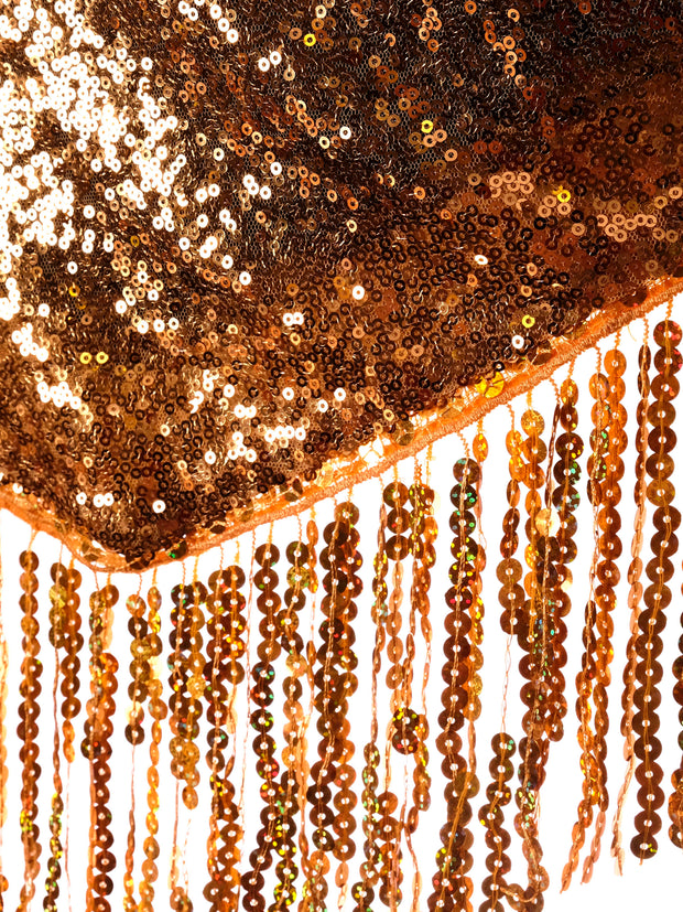 Gold Glittery Sequin Fringe Bolero | Ladies Shrug | State of Disarray State Of Disarray Gold Glittery Sequin Fringe Bolero | Ladies Shrug | State of Disarray State Of Disarray