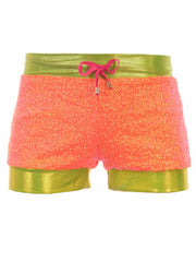 Fizzy Orange | Sequin Booty Shorts / Hot Pants (Copy)