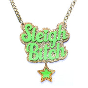 Sleigh Bitch - Statement Chain (Mega) - Luinluland Collab - Glitter Gold