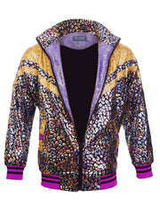 Cosmic Leopard | Lairy Leisurewear Jacket | Unisex
