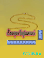 Escape Influence - Choose your colours - Statement Acrylic Necklace