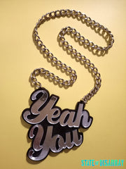 Yeah You - Choose your colours - Statement Acrylic Necklace