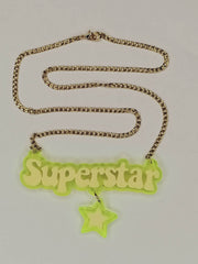 Superstar - Choose your colours - Statement Acrylic Necklace