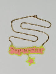 Superstar - Choose your colours - Statement Acrylic Necklace