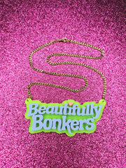 Beautifully Bonkers - Choose your Colours - Statement Acrylic Necklace