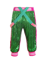 Magic Meadow | Cropped Sequin Dungarees | Unisex