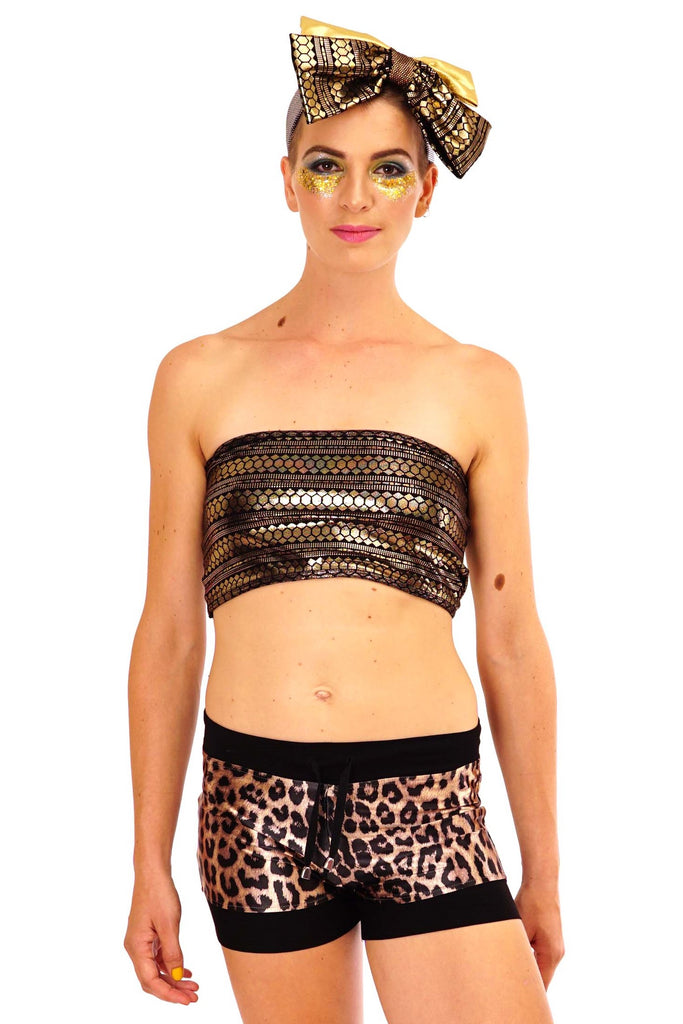 Silky Leopard Print - Hot Pants, State of Disarray
