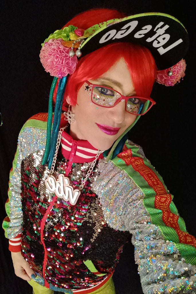 Spangle City | Red & Silver Sequin Bomber Jacket | State of Disarray ...