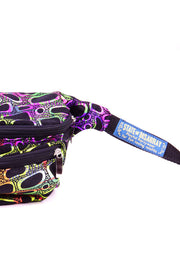 80s pattern.  State of Disarray Metallic colourful Bumbag Fanny Pack Party Utility Bag 