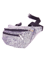 Silver Crackle  State of Disarray Metallic colourful Bumbag Fanny Pack Party Utility Bag 