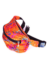Orange Rainbow Leopard  State of Disarray Metallic colourful Bumbag Fanny Pack Party Utility Bag 