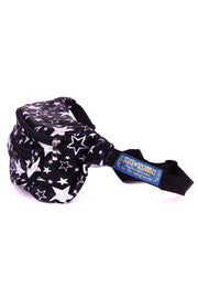 Black with silver stars  State of Disarray Metallic colourful Bumbag Fanny Pack Party Utility Bag 