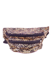 Gold Fireworks State of Disarray Metallic colourful Bumbag Fanny Pack Party Utility Bag 