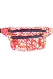 Red & Gold floral  State of Disarray Metallic colourful Bumbag Fanny Pack Party Utility Bag 